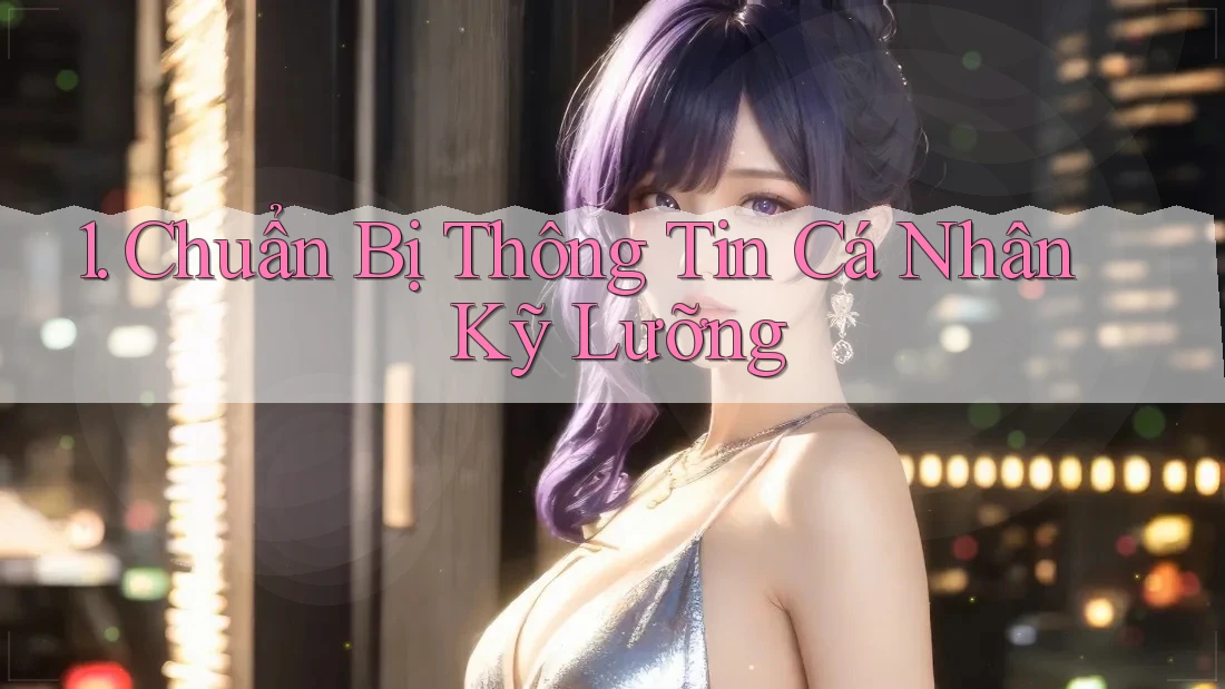 1. Chuẩn Bị Thông Tin Cá Nhân Kỹ Lưỡng 1. Chuẩn Bị Thông Tin Cá Nhân Kỹ Lưỡng