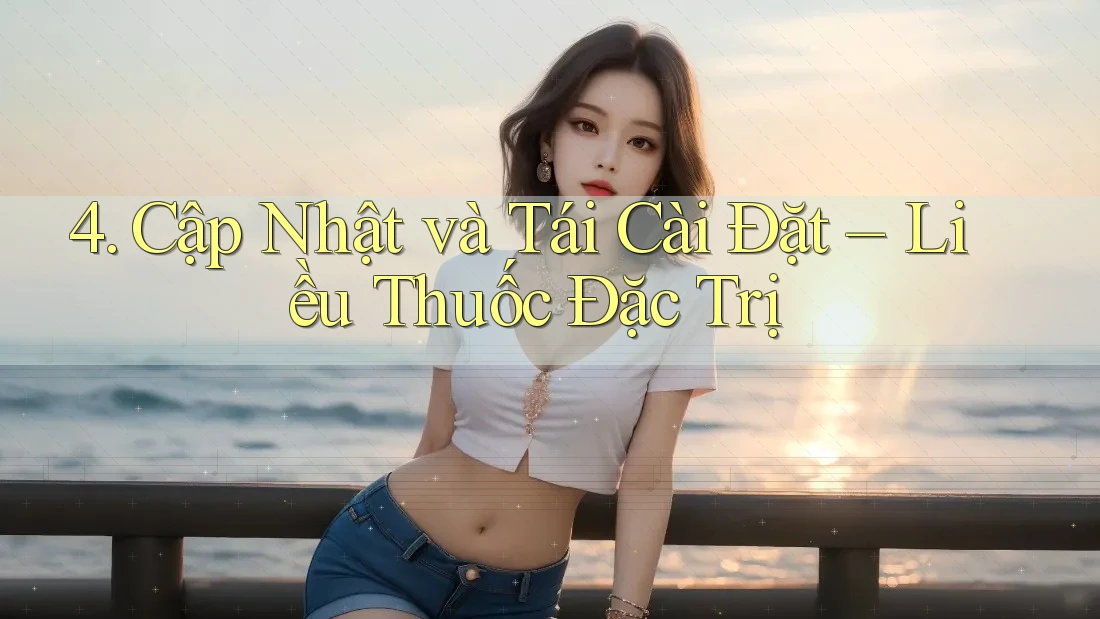 4. Cập Nhật và Tái Cài Đặt – Liều Thuốc Đặc Trị 4. Cập Nhật và Tái Cài Đặt – Liều Thuốc Đặc Trị