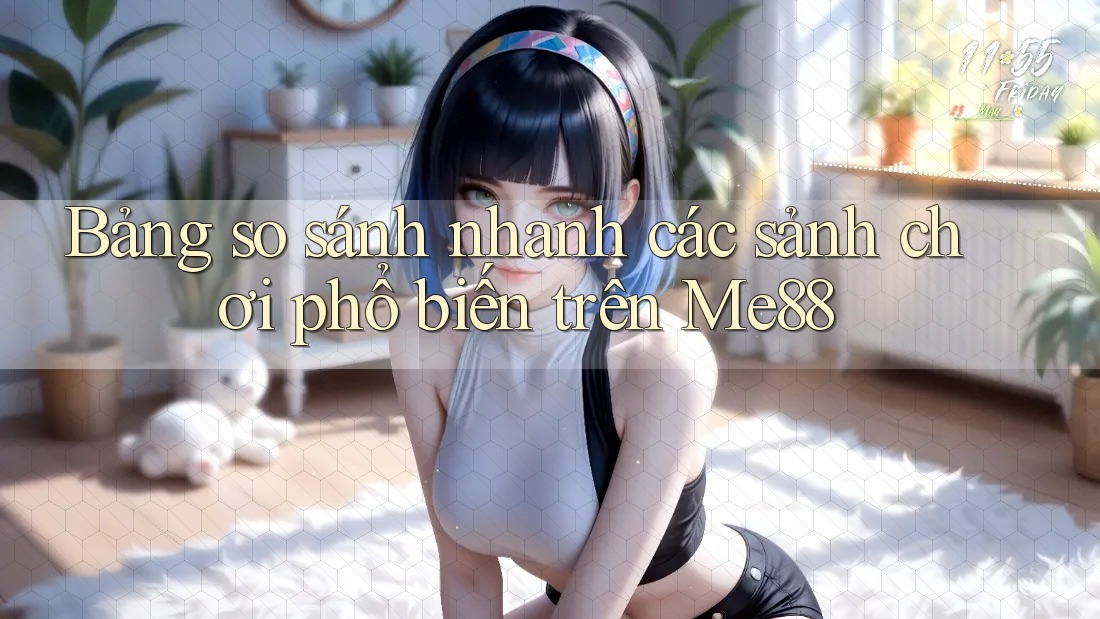 Bảng so sánh nhanh các sảnh chơi phổ biến trên Me88 Bảng so sánh nhanh các sảnh chơi phổ biến trên Me88