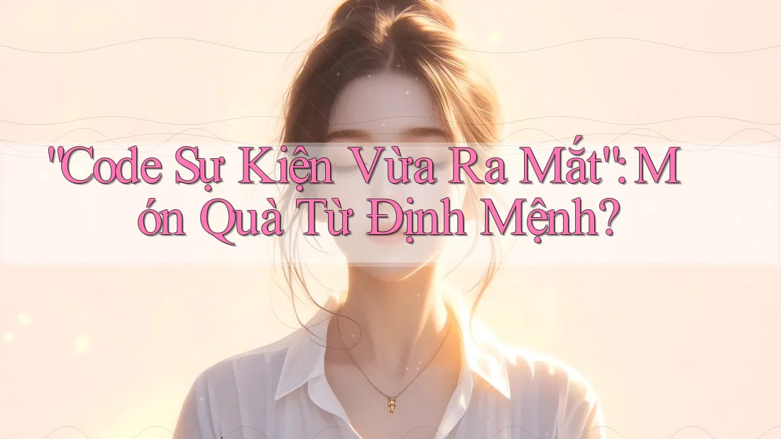 “Code Sự Kiện Vừa Ra Mắt”: Món Quà Từ Định Mệnh? “Code Sự Kiện Vừa Ra Mắt”: Món Quà Từ Định Mệnh?