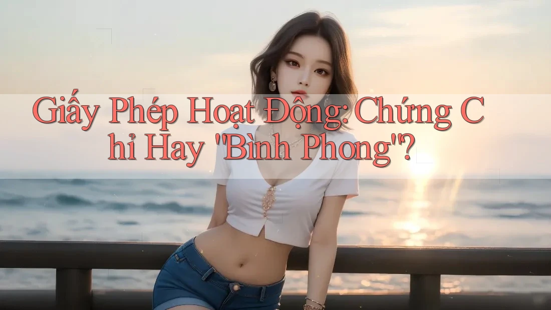 Giấy Phép Hoạt Động: Chứng Chỉ Hay “Bình Phong”? Giấy Phép Hoạt Động: Chứng Chỉ Hay “Bình Phong”?