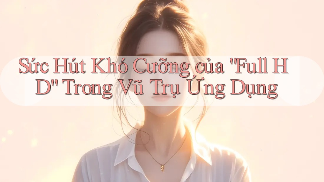 Sức Hút Khó Cưỡng của “Full HD” Trong Vũ Trụ Ứng Dụng Sức Hút Khó Cưỡng của “Full HD” Trong Vũ Trụ Ứng Dụng